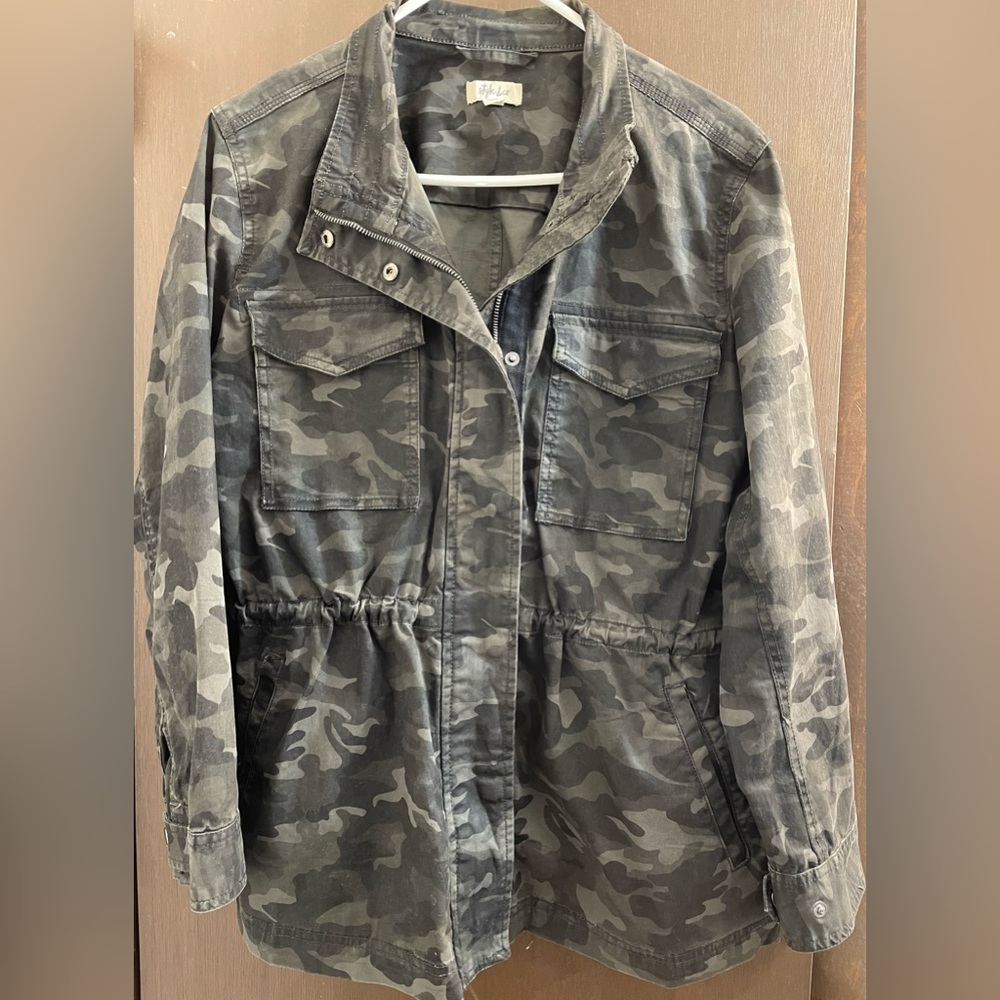 Style & Co Camo Utility Jacket - XL
